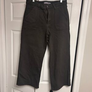 Just USA Women's Slim Wide Leg jeans in Dark olive green